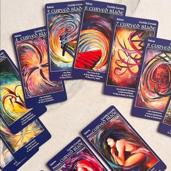 I Am One Tarot Deck 78 Cards Instructions Text & Spiral Spread Map - Picture 13 of 14